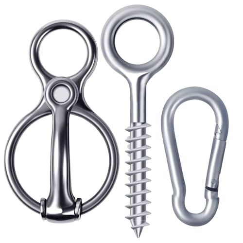 Martx Blocker tie Ring for Horses Horse tack and Supplies Horse Accessories Horse tie Ring Prevents Horses from Pulling Back Sturdy Stainless Stee