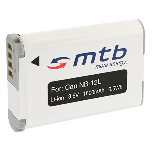 Batterie NB-12L pour Canon PowerShot G1 X Mark II / N100 / LEGRIA VIXIA Mini X (3.6V - 1800mAh - avec INFOCHIP)