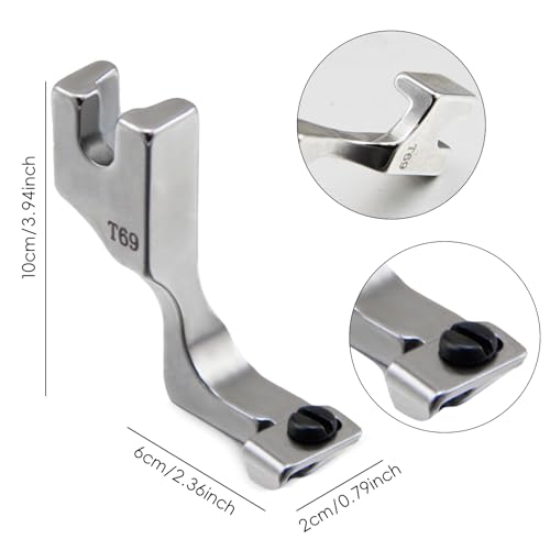 Pie prensatelas invisible ajustable para máquinas de coser miniatura 5