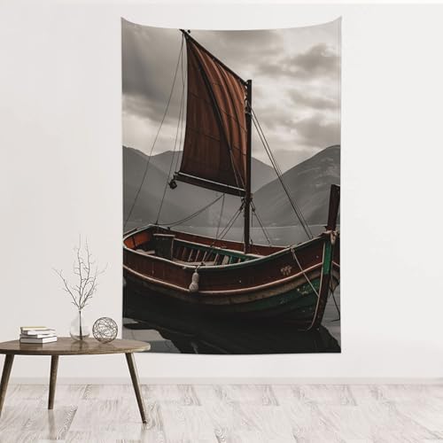 Tapisserie murale vieux bateau : décorez sans percer avec cette affiche sans dommage