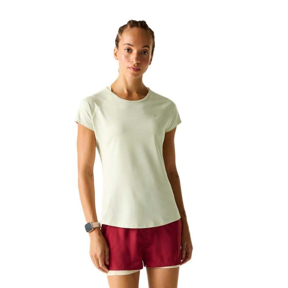 Dare 2B Women's Natural White Corral Active Short Sleeved Scoop Neck T-Shirt In Size 14