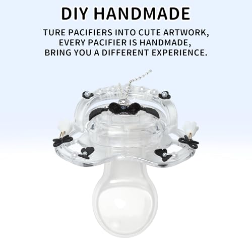 Image of CutiePlusU DIY Pacifier Big Shield Large Size White