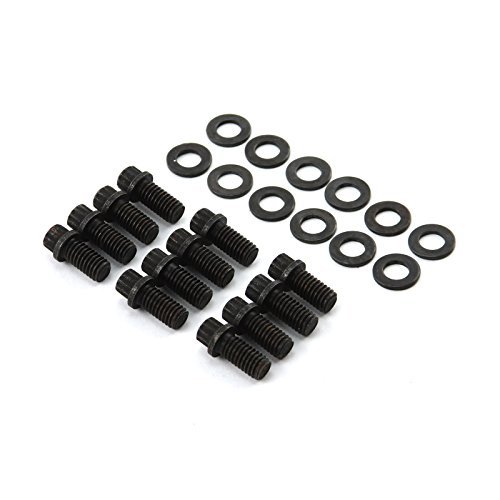 Speedmaster PCE317.1002 Compatible with Chevy SBC 350 12 Point Black Oxide Exhaust Header Bolt Kit