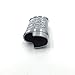 Lucklybestseller Silver and Gray Color Vintage Metal Lighter Case Cover Holder for Mini BIC Lighter J5