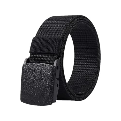 Men's Automatic Buckle Nylon Canvas Belt Adjustable Holeless Webbing Belt For Hiking Work Rigger Outdoor Use