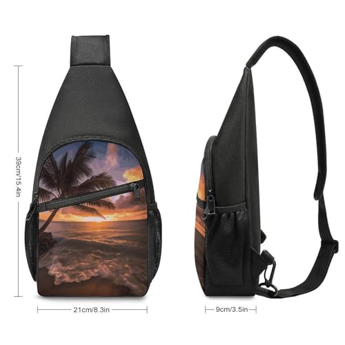 Bolso bandolera para senderismo y viajes unisex ligero miniatura 2