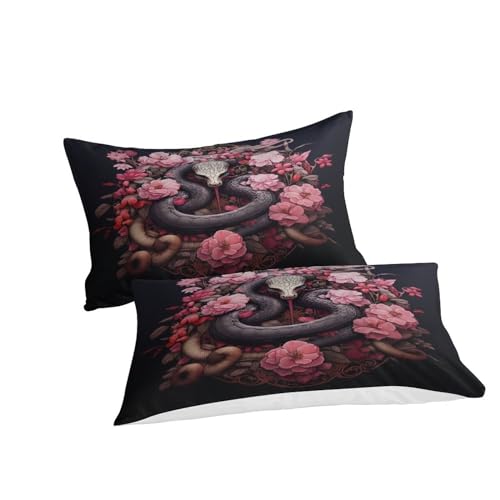 Housse de couette serpent 3D lit double 220x240 imprimé animal - 4