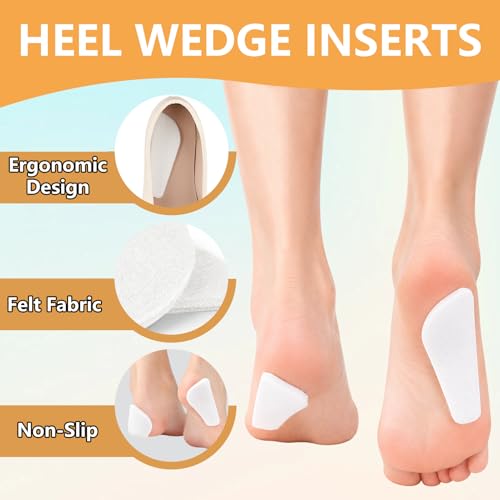 6 pares de plantillas de cuña para corrección y dolor de pie miniatura 3