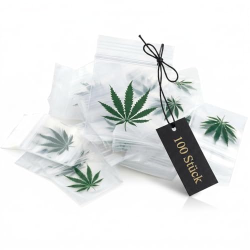 100 Baggies 40x40mm - Extra stabile Tütchen mit Druckverschluss (100 STK 40x40mm)