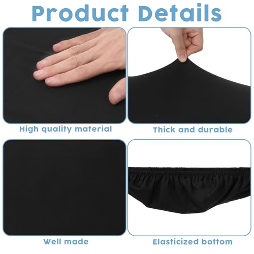 Innohhustle 603364_1_HSIBPX9K 2Pcs Toilet Tank Lid Cover Black Universal Toilet Seat Cover Replacement Toilet Top Cover Soft And Absorbent Toilet Lid Covers thumb #2