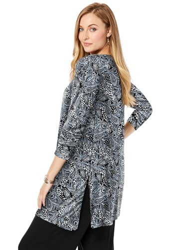 Jessica London Women's Plus Size Everyday Stretch Knit Open Front Cardigan3
