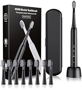 SARMOCARE Electric Toothbrush for Adults,Toothbrush Electric with 8 Brush Heads,Travel Case,Wirel...