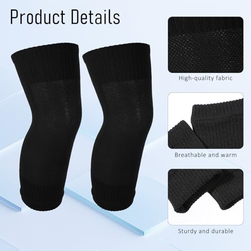 3 Pair Soccer Sleeve Socks, Black Pre-Cut Soccer Sock Sleeves, Elastic Football Leg Sleeves, Grip Football Socks for Men Sports3