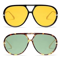 2 Pack-c2+c4-black/Yellow&tortoise/Green