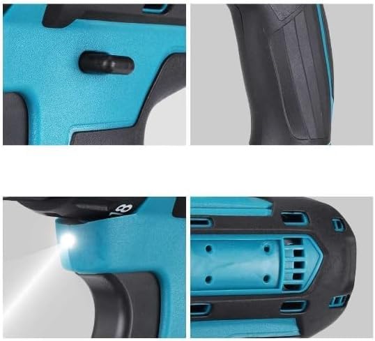 Taladro atornillador inalámbrico, 48 V, batería de litio, kit completo con 2 baterías, maletín y juego de accesorios