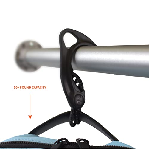 8TIMBER Gear Hook Black 5 Pack -- Lightweight + Versatile Backpack Hanger - Image 2