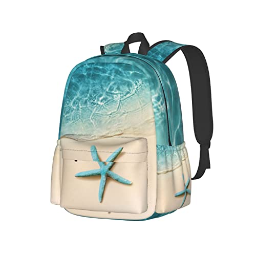 Sac à dos d'école pour adolescent style joli lapin bleu idéal pour les cours