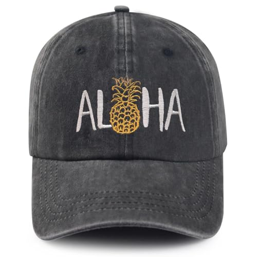 DEKIFNHG Aloha Pineapple Baseball Cap Funny Adjustable Cotton Embroidered Pineapple Dad Hat for Men Women