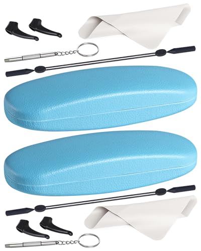 Image of RayLove Unisex Hard Shell Eyeglasses Cases, Protective Case For Glasses