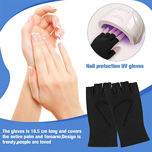 Molain-Anti-UV-Gloves-Gel-Manicures-Glove-Professional-Protection-Fingerless-Gloves-for-Manicures-Nail-Art-Skin-Care-UV-Shield-Gloves-Black