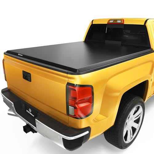 YITAMOTOR Tailored Soft Tri-fold Tonneau Cover Fits for 2014-2018 Chevy Silverado/GMC Sierra 1500, 2019 Legacy/Limited 6.6 ft Bed, Effortless Installation and Unsurpassed Durability
