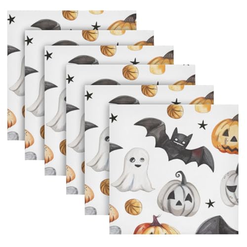 Servilletas de Tela Halloween Multicolor 20x20 in x6 miniatura 2