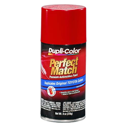 Image of Dupli-Color EBTY15607-6PK Perfect Match Automotive Spray Paint - Toyota Super Red II, 3E5 - 8 oz. Aerosol Can, 6-Pack