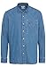Produktbild camel active Herren Jeanshemd - Reine Baumwolle, Kentkragen, Regular Fit, Mit Logostickerei auf Brusttasche - Zeitlos und Bequem Denim Blau menswear-5XL