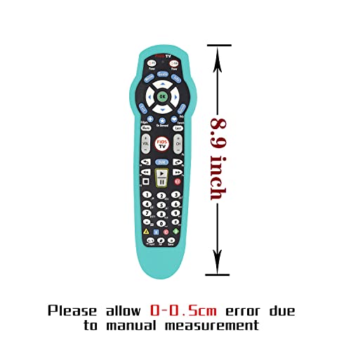 Luminous Blue Protective Silicone Remote Case For Verizon Fios 2-Device-In-1 Version Ver 2/3/4/5 Rc2655007/01 Shockproof Washable Skin-Friendly Remote Control Cover With Loop (Glow In Dark Blue) #TOP6
