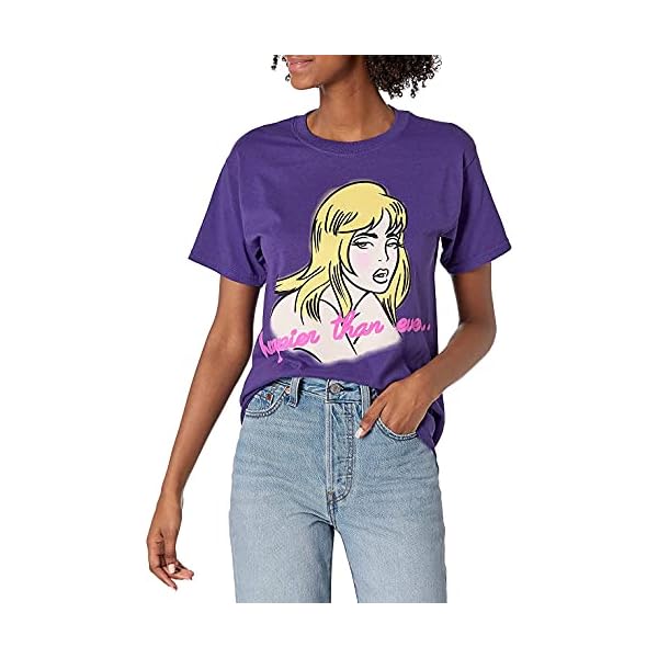 Billie Eilish Exclusive Official Au Revoir Happier Than Ever T-Shirt Purple,Small