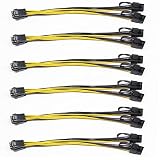 XIWU PCI-e 6 Pin to Dual 8 Pin (6+2) Graphics Card PCI Express Power Adapter Cable GPU VGA Mining Vi