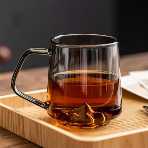 Tazas para café ergonómicas de cristal borosilicato que aíslan el calor 5
