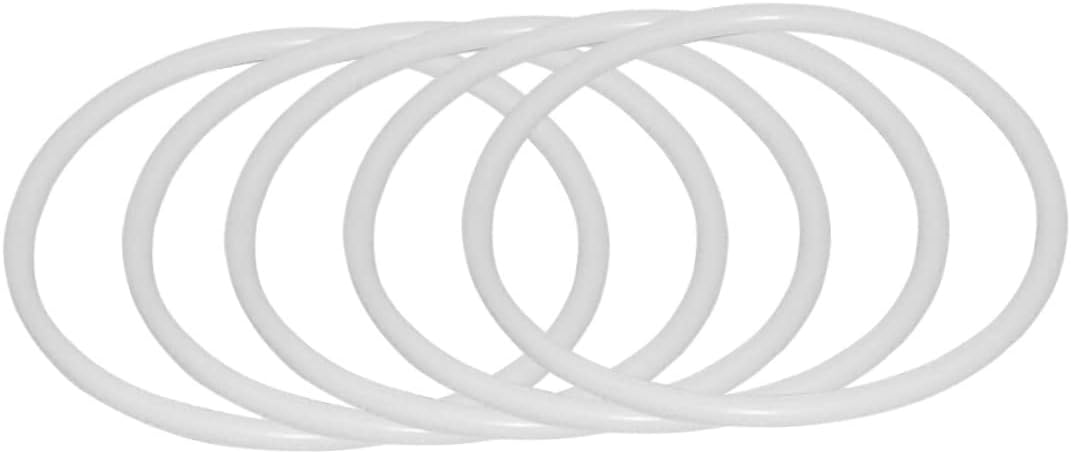 Alipis 10pcs Plastic Dreamcatcher Ring White Circle Hoops DIY Craft Material Dreamcatcher Hoops