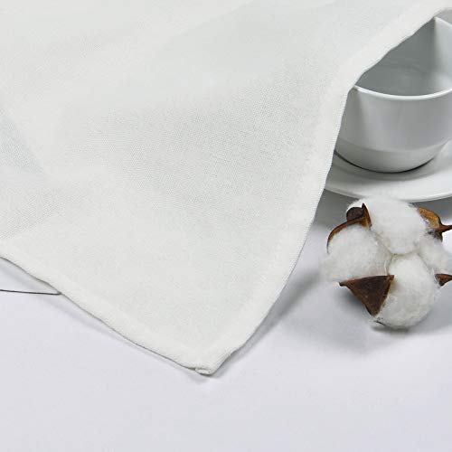 Aspmiz Farmhouse Country Curtains, Rustic Boho Rod Pocket Window Curtain Panels For Living Room Bedroom Decor, Cotton Blend Button Window Drapes, Set Of 2 Panels, Linen Color, 52 X 63 Inch Length #TOP5