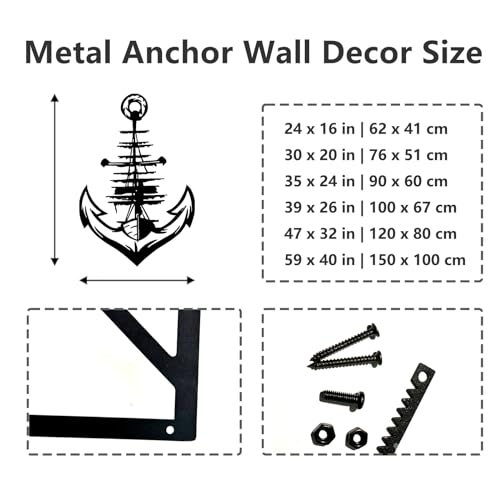 Ancre décorative en métal : la solution pour raviver un mur blanc vide