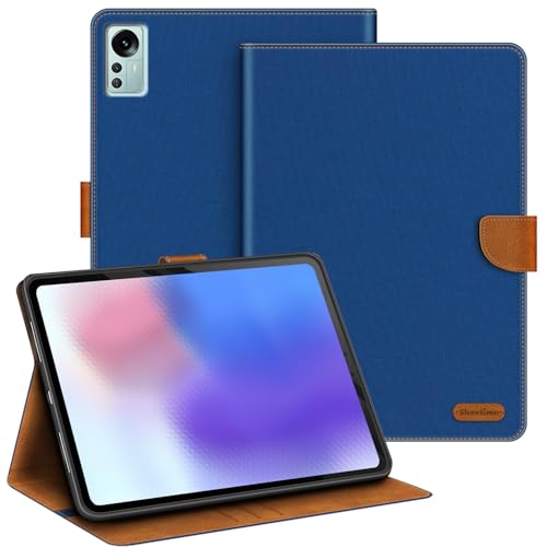 Étui Xiaomi Mi Pad 5 Pro 12.4 anti-chute pour éviter les bris d'écran avec silicone TPU bleu