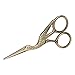Produktbild 2er Pack Stick schere, Retro Bronze Klassische Storch schere Edelstahl Scharfe Spitze Nähschere für DIY Schneider Nähen Handwerk Handarbeit Kunstwerk