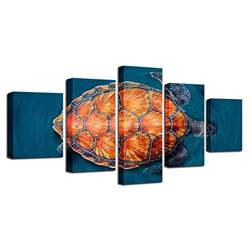 Impression sur toile tortue idée cadeau déco moderne bureau
