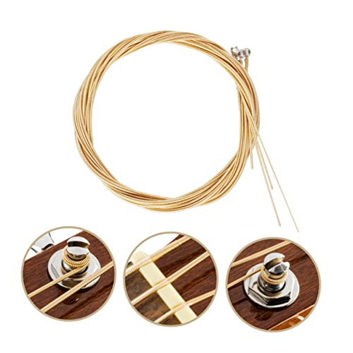 Vaguelly 3 Sets Bass Strings Ukelele Strings Gitarre Instrument Guitar Accessories Violin Bass Strings Replacing Guitar Strings Guitar Strings For Beginner Replacing Bass Strings Bass Parts #TOP5