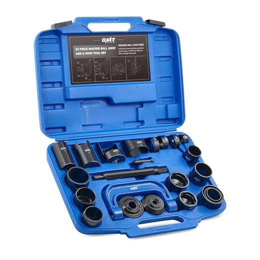 Orion Motor Tech Master Ball Joint Press Kit, 23pc Ball Joint Press & U Joint Removal Kit with Sockets and Universal Adapters, Heavy Duty Ball Joint Tool Set for Most 2WD 4WD Cars Light Trucks SUVs