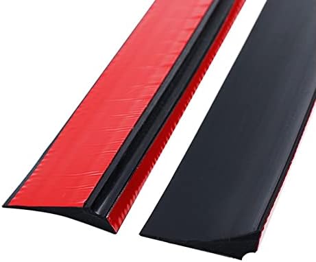 1M Black Silicone Shower Threshold Water Barrier,Wet Room Floor Barrier,Shower Tray Sealing Strip,Bathroom Bath Edging Sealing Strip Trim,Caulk Strip,Water Retaining Dam for Sink,Bathtub