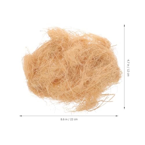 Image of Bird Nesting Raffia Grass, Natural Raffia Grass Material, Raffia for Basket Filler, Decoration, Soil Cover, Crafts Protection or Small Bird Animals Cages Building Supplies
