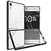 Sony Xperia XA1 Ultra Case, CoverON [ClearGuard Series] Hard Clear Back Cover with Flexible TPU Bumpers Slim Fit Phone Cover Case for Sony Xperia XA1 Ultra - Clear w/Black Trim