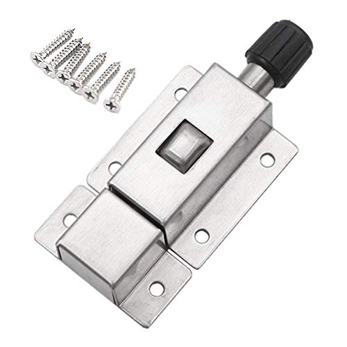 Automatico di apertura porta scrocco Push butto scorrevole blocca barile bullone in acciaio INOX di sicurezza serrature per bagno WC mobili finestra Pet Gate Lock (7,6 cm) (1 pezzi)
