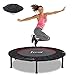 femor - Trampolín Fitness Plegable, Cama Elástica de Fitness, Ø102 cm, Altura Regulable, 3 Vías, incluida Cubierta de Borde, Peso Máximo 150 kg