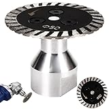Precision Diamond Carving Wheel and Diamond Saw Blades, Professional Stone Carving Tools for Granite and Tile, Compact 50mm Size with M14 Flange, 2-Piece Set for Detailed Engraving and Cutting