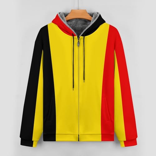 Chaqueta polar cálida de invierno para hombre con capucha de Bélgica 5