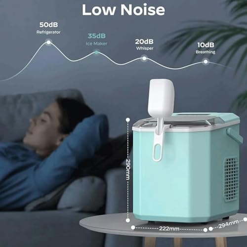Máquina Portátil para Hacer Hielo con Asa y Cesta miniatura 6