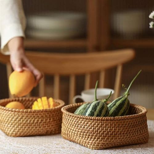 Cesta de frutas de mimbre para decorar tu comedor con encanto natural 7