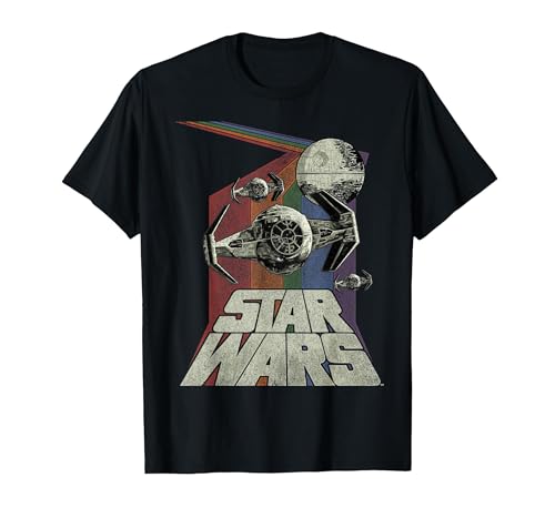 T-shirt Star Wars TIE Fighters haut graphique vintage multicolore